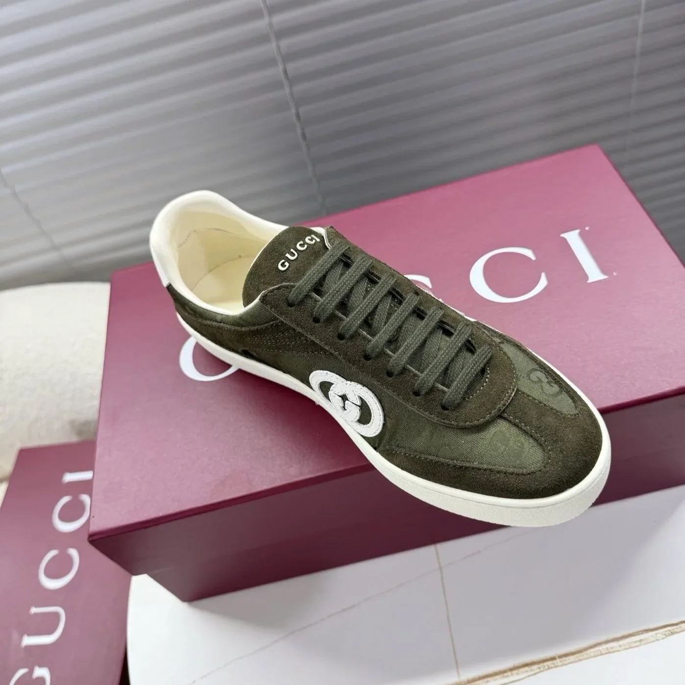 Gucci G75 Trainer Dark Green
