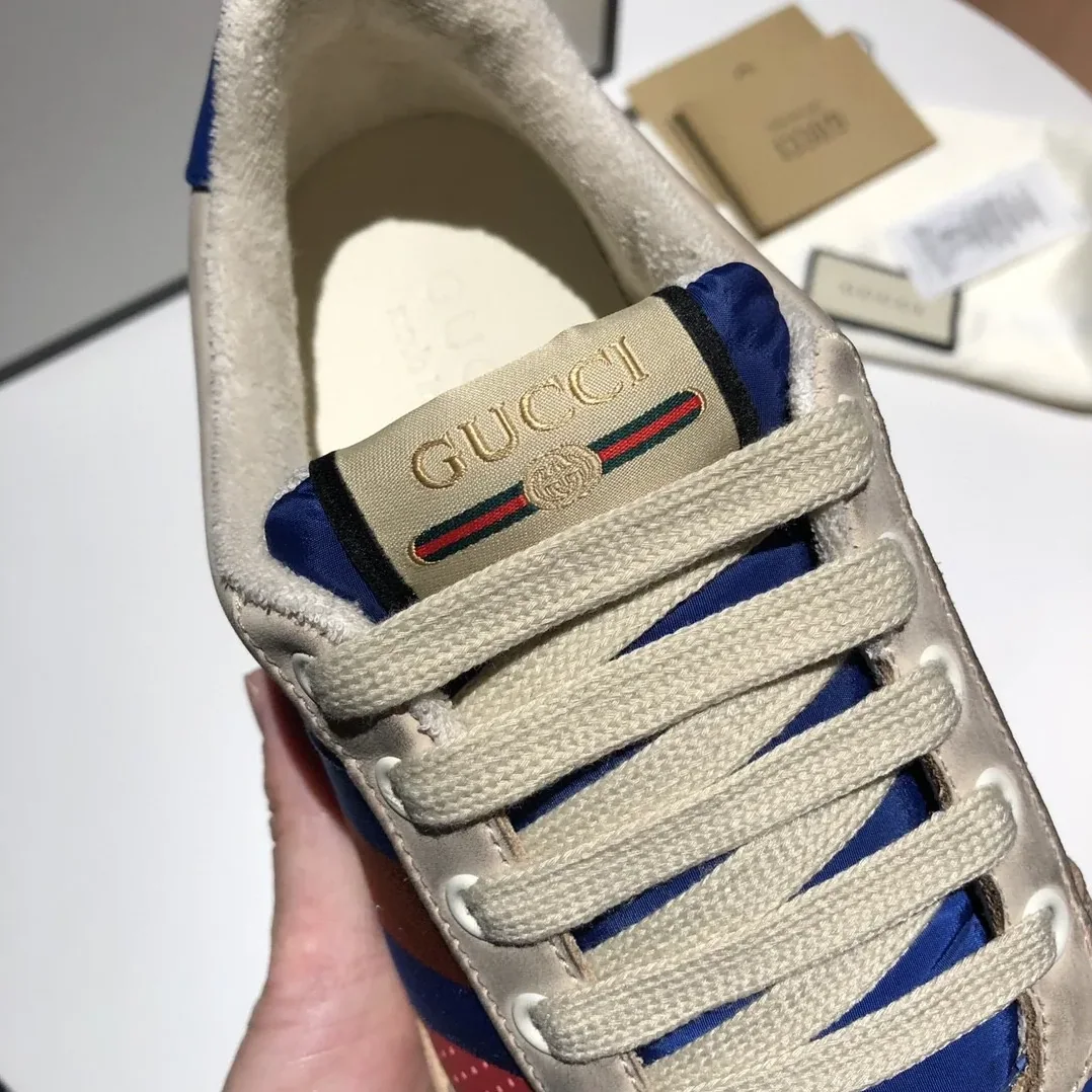 Gucci Screener Low for Men in Top White Red Blue Gucci Screener Low for Men in Top White Red Blue
