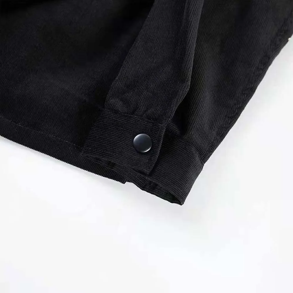 Prada Pinwale Corduroy Shirt for Men in Black