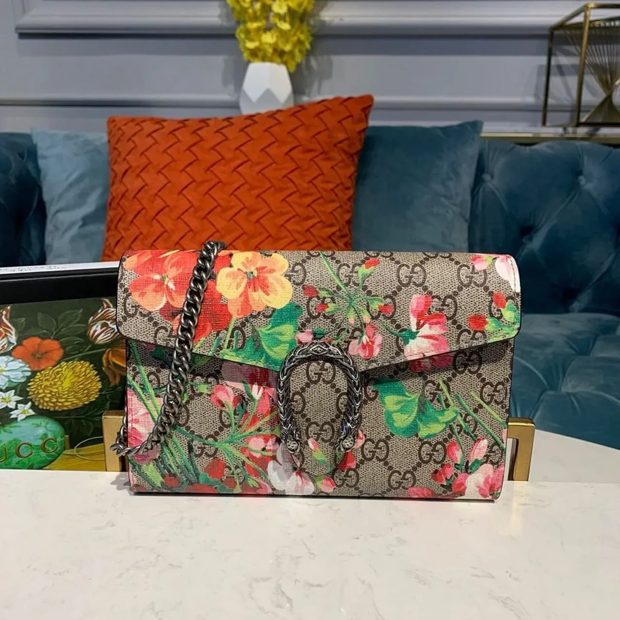Gucci Floral WOC Dionysus Shoulder Bag Multicolor /