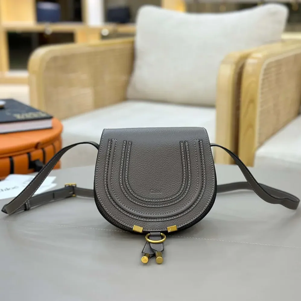 Chloe Small Marcie Saddle Bag is Crafted Leather for Women Chloe Small Marcie Saddle Bag is Crafted Leather for Women