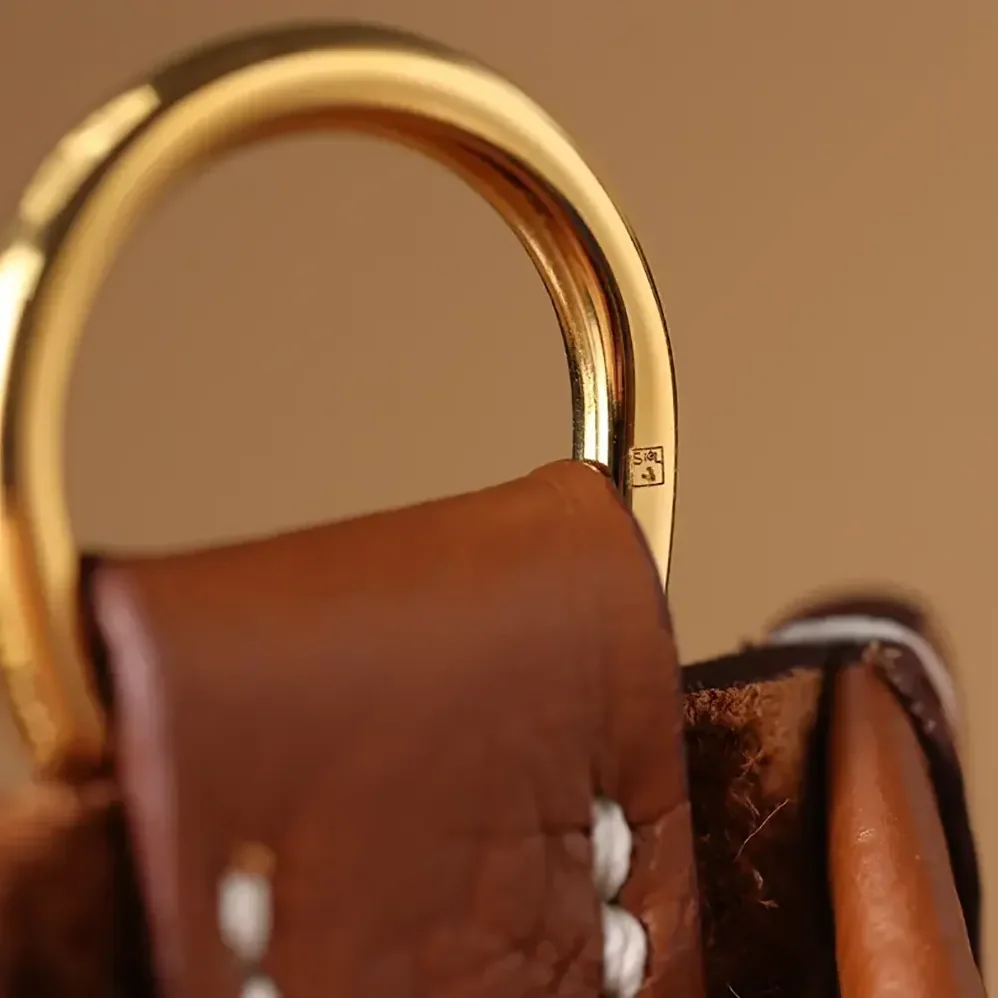 Hermes Evelyne 16 Amazone in Clemence Leather for Women in Brown/Gold