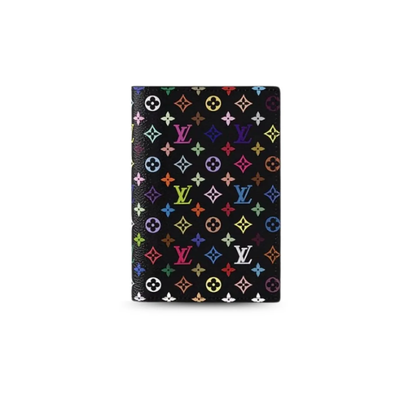 Louis Vuitton LV x TM Passport Cover Multicolore Noir / Louis Vuitton LV x TM Passport Cover Multicolore Noir /