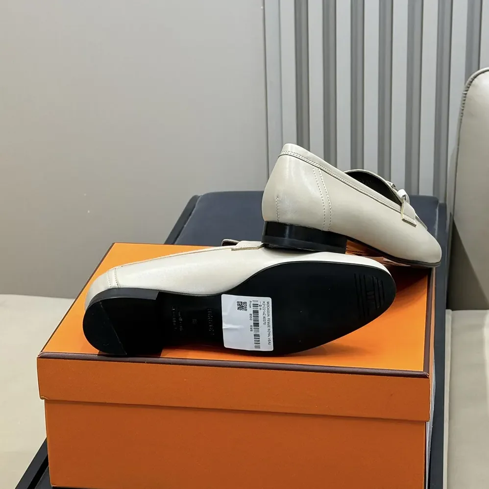 Hermes Paris Loafer in Goatskin for Women in Gray
