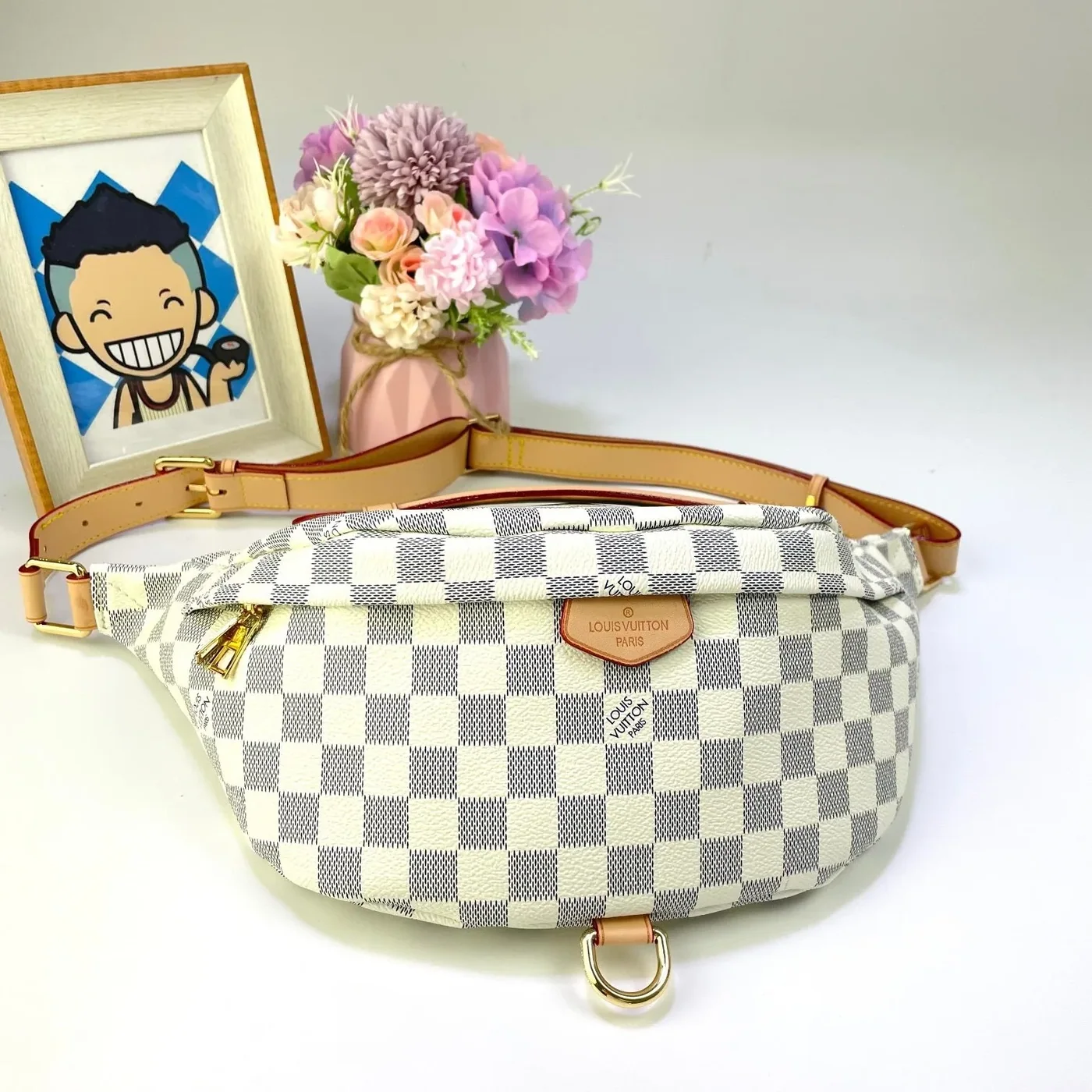 Louis Vuitton Bumbag in Damier Azur Gold Hardware