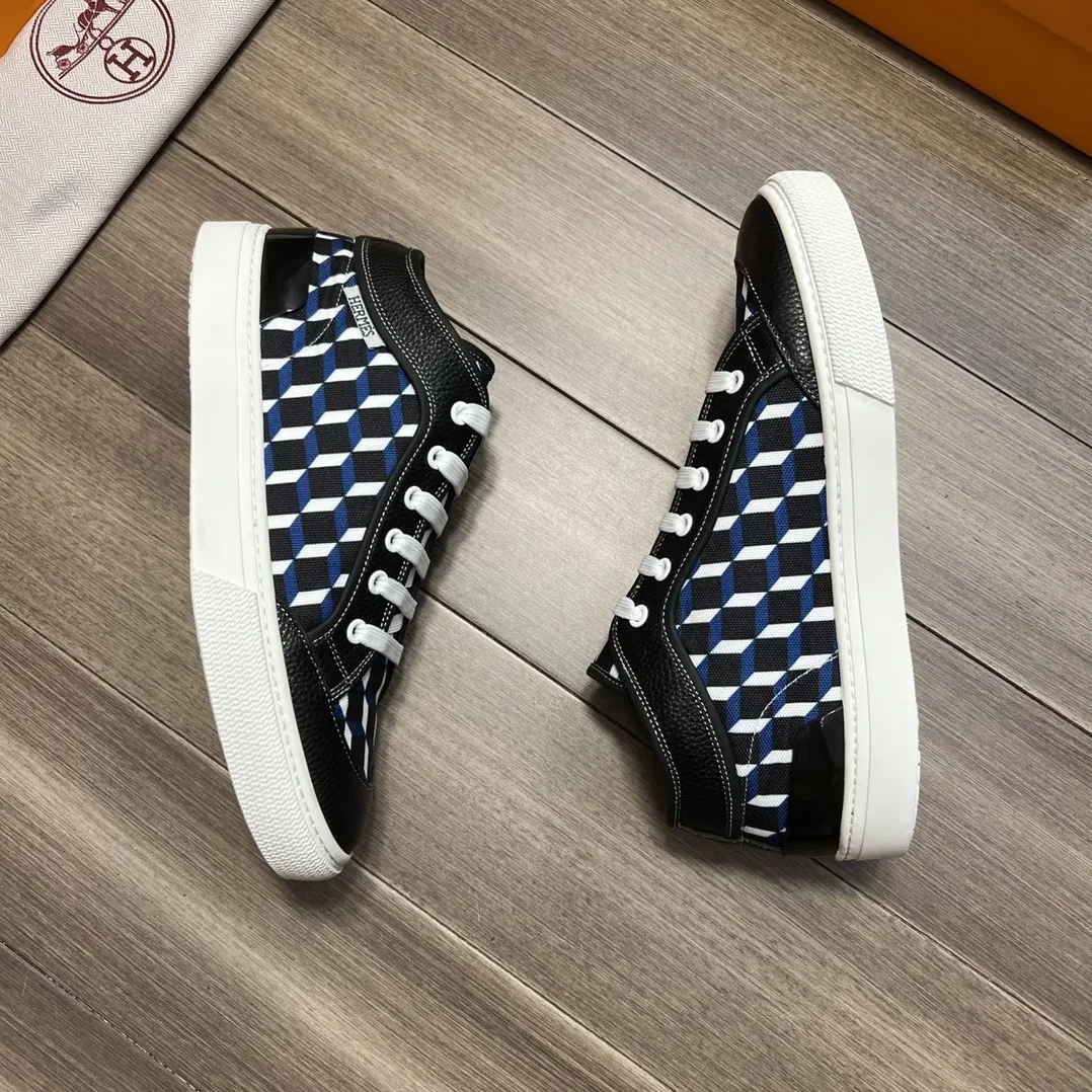 Hermes Enjoy Sneaker Black And Blue
