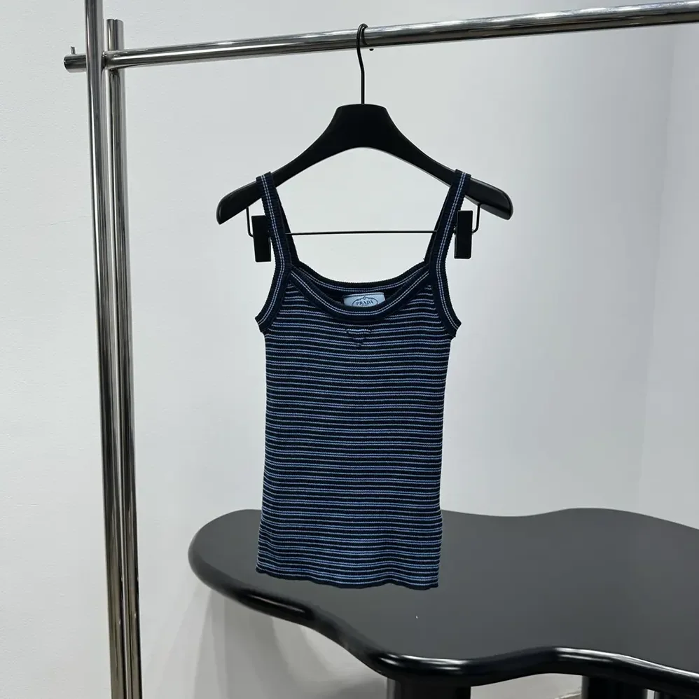 Prada Cotton Top for Women in Blue