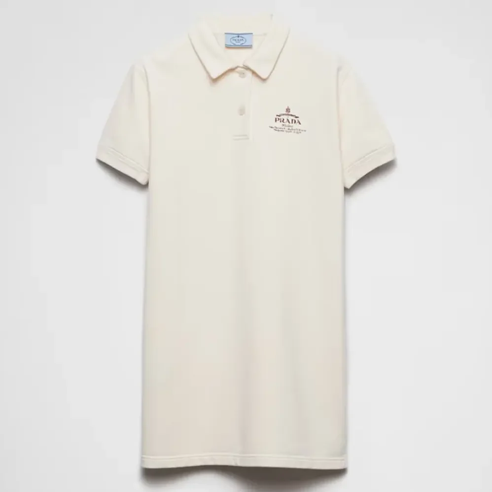 Prada Short Fleece Natural Dress in Flared for Women Prada Short Fleece Natural Dress in Flared for Women