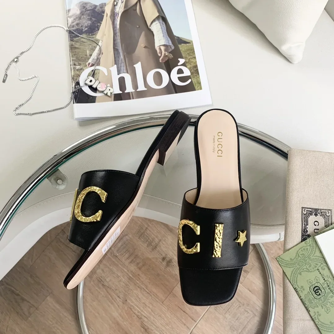 Gucci ‘Gucci' Slide Black for Women Gucci ‘Gucci' Slide Black for Women