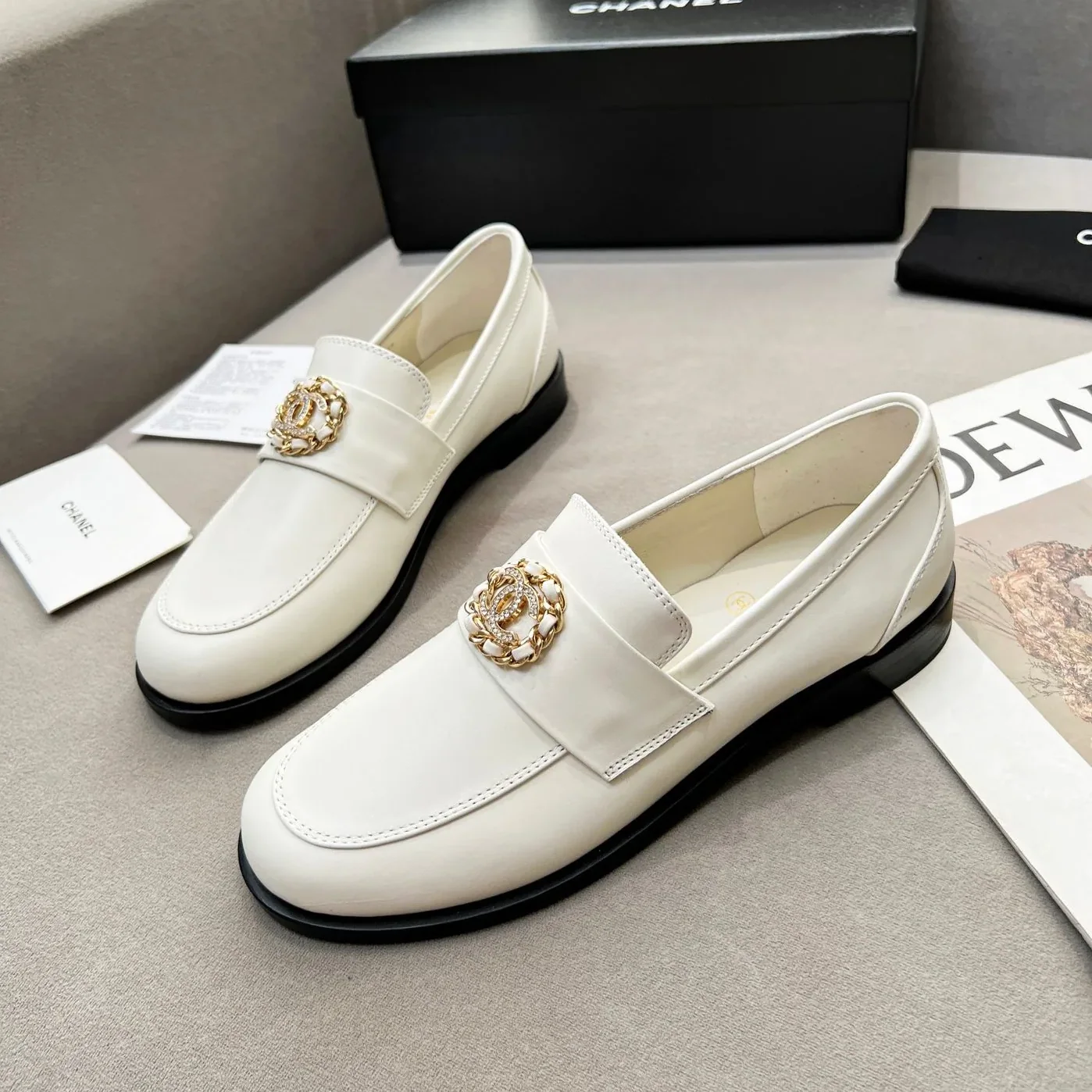 Chanel Loafers White for Women Chanel Loafers White for Women