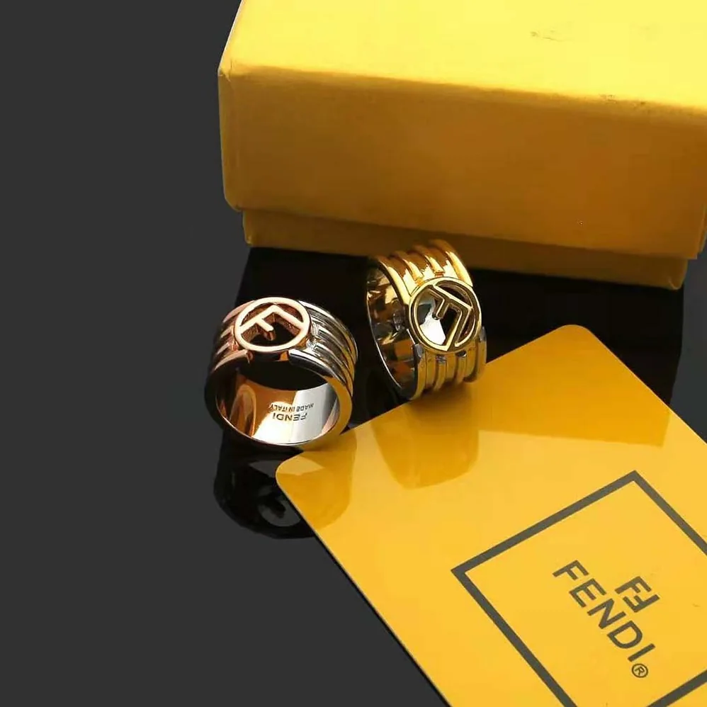 Fendi F is Fendi Gold and Palladium Ring for Women