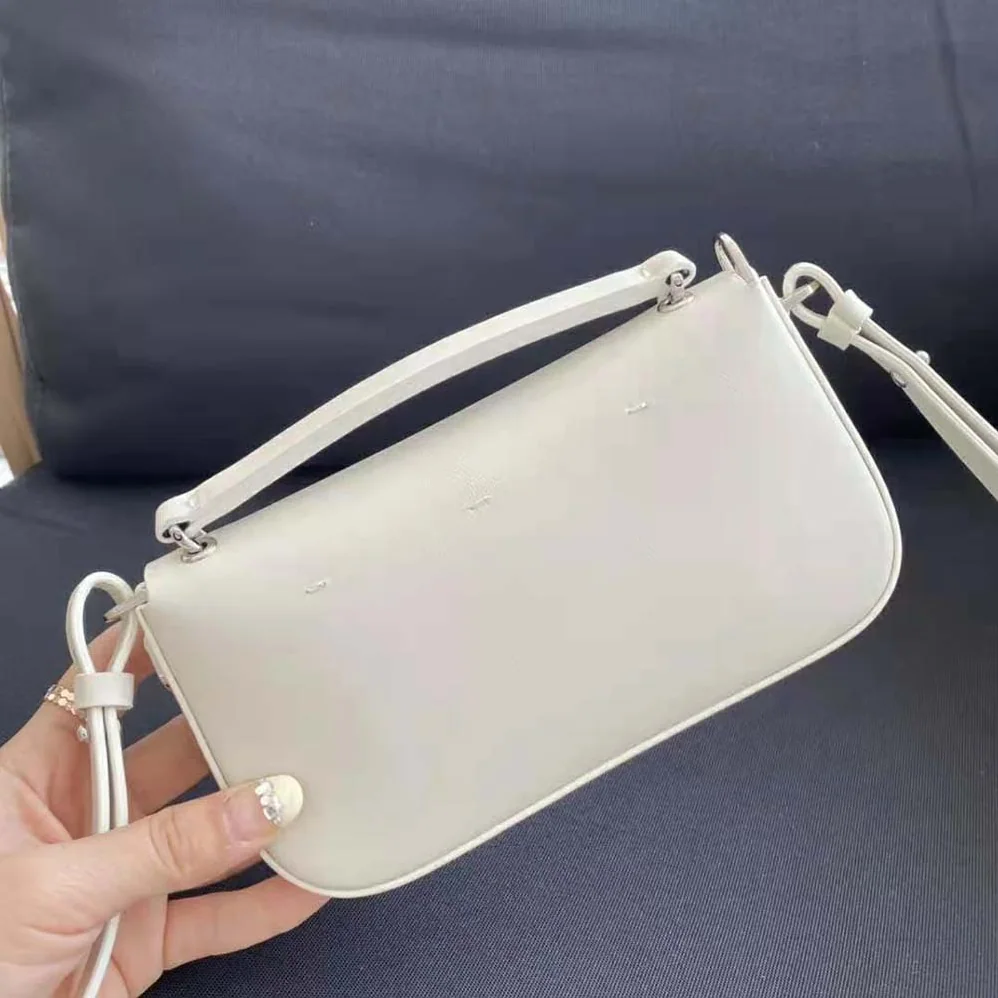 Fendi Baguette Phone Pouch White Patent Leather Pouch for Women Fendi Baguette Phone Pouch White Patent Leather Pouch for Women