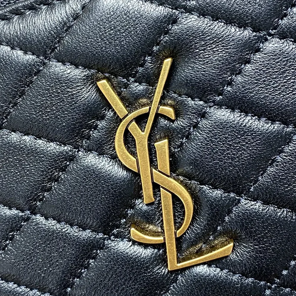 Saint Laurent YSL Gaby Large Vanity Bag In Lambskin for Women in Black Saint Laurent YSL Gaby Large Vanity Bag In Lambskin for Women in Black