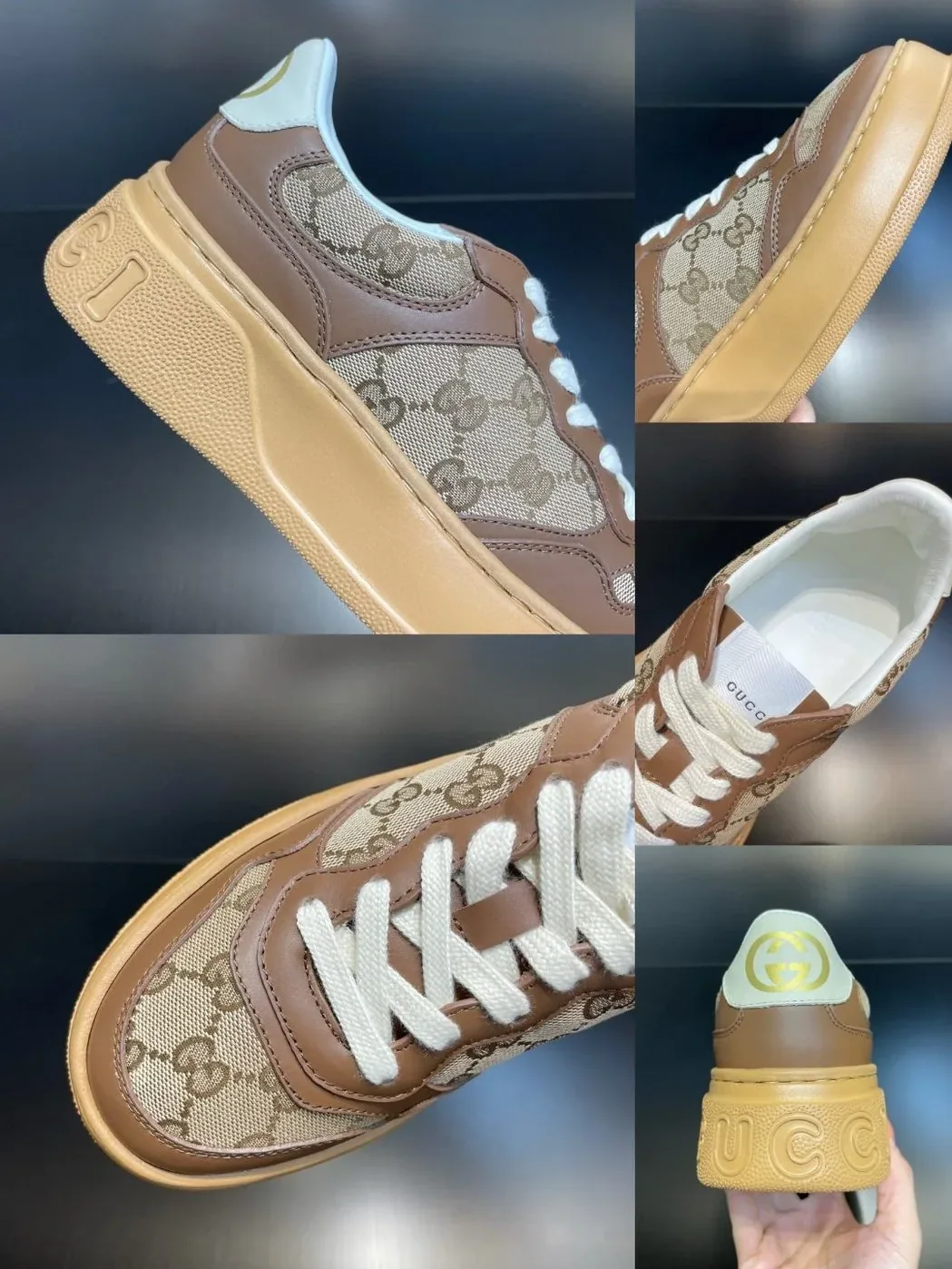 Gucci GG Sneaker Brown And Beige for Men Gucci GG Sneaker Brown And Beige for Men