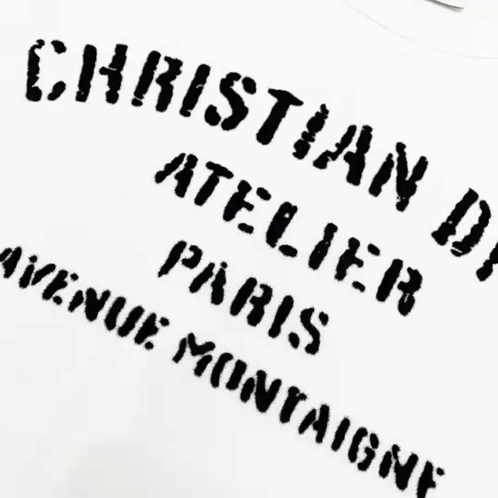 Dior Oversized Christian Dior Atelier T for Women in shirt White Cotton Jersey