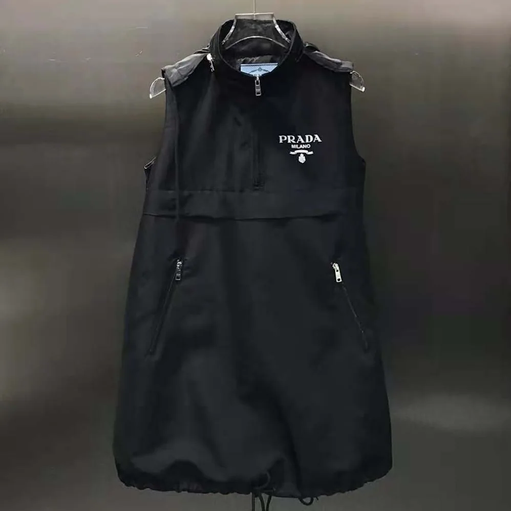 Prada Re-Nylon Mini-Dress for Women in Black