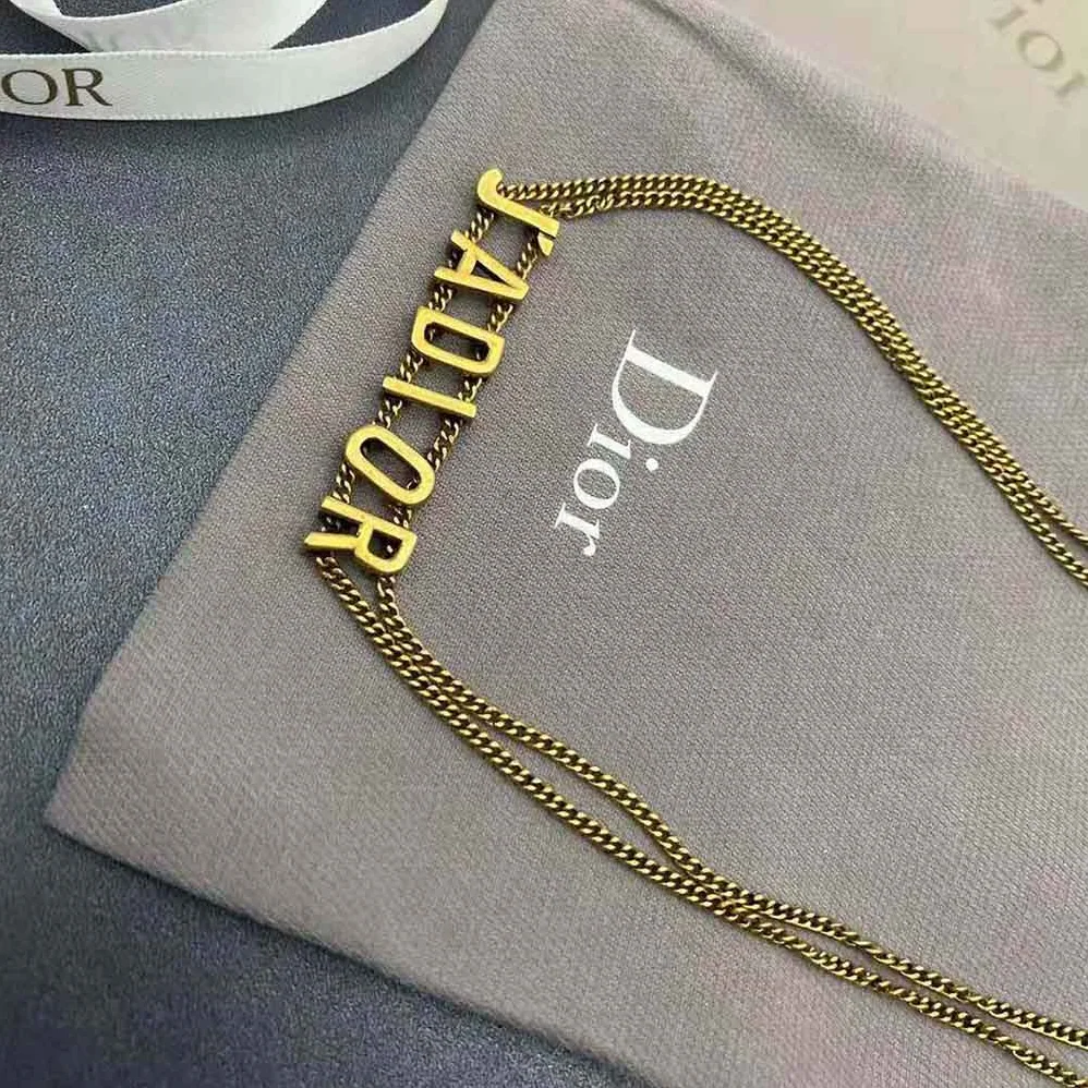 Dior J'Adior Choker Antique Gold for Women in Finish Metal