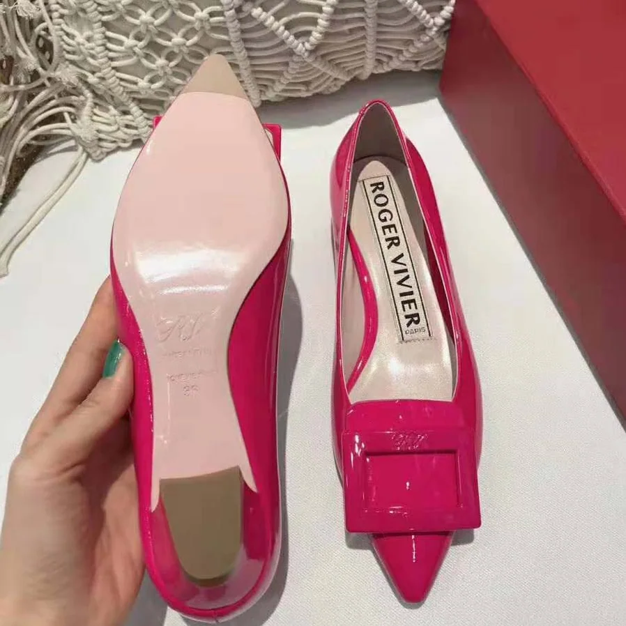Roger Vivier Gommettine Ballerinas for Women in Rose
