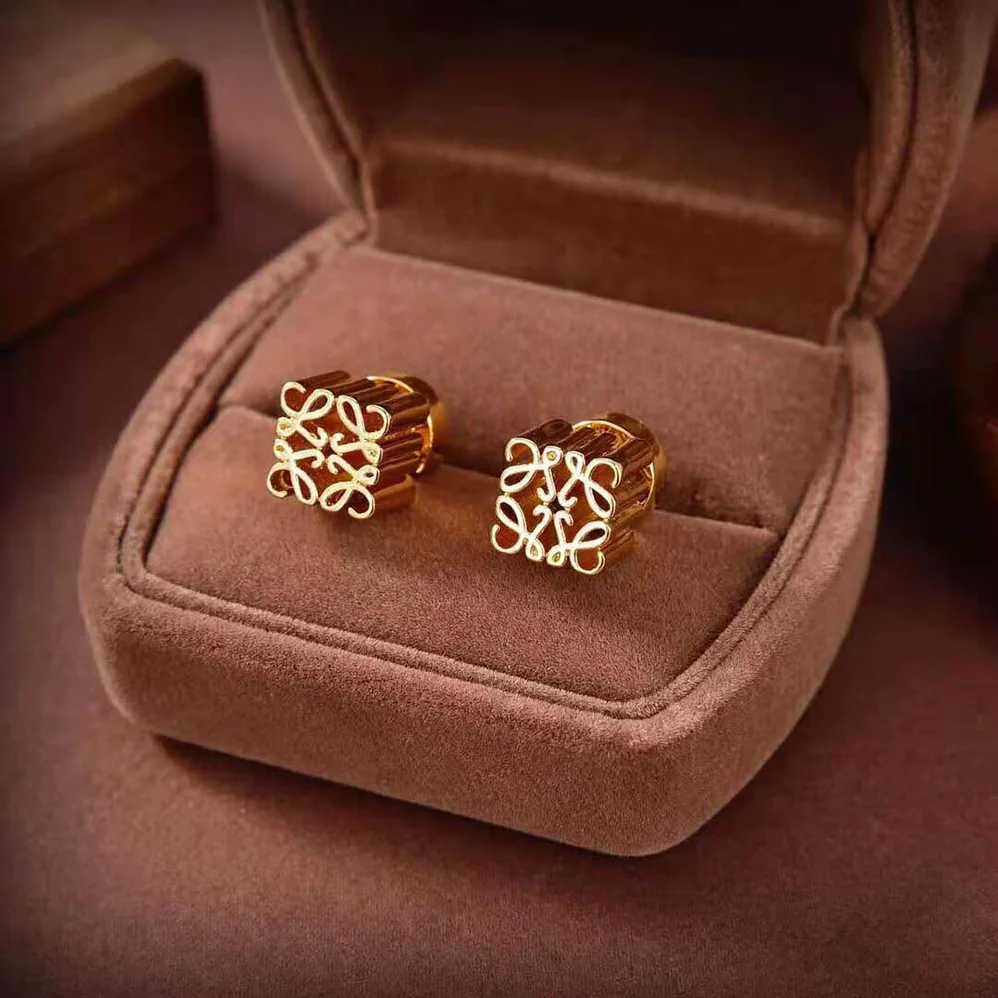 Loewe Anagram Earrings in Metal for Women Loewe Anagram Earrings in Metal for Women