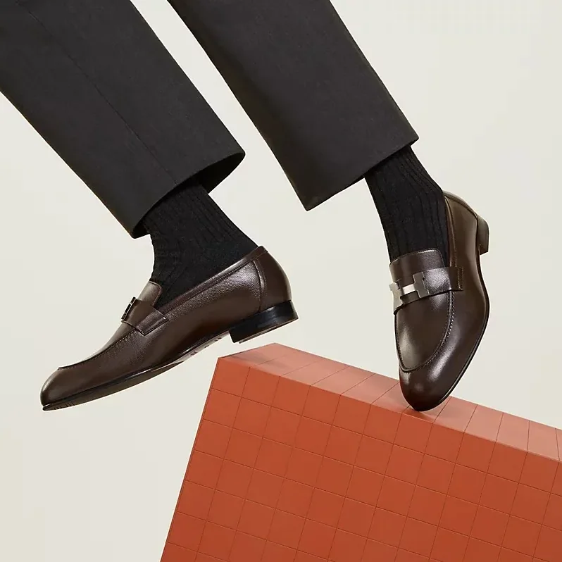 Hermes Paris Loafers Brown Hermes Paris Loafers Brown