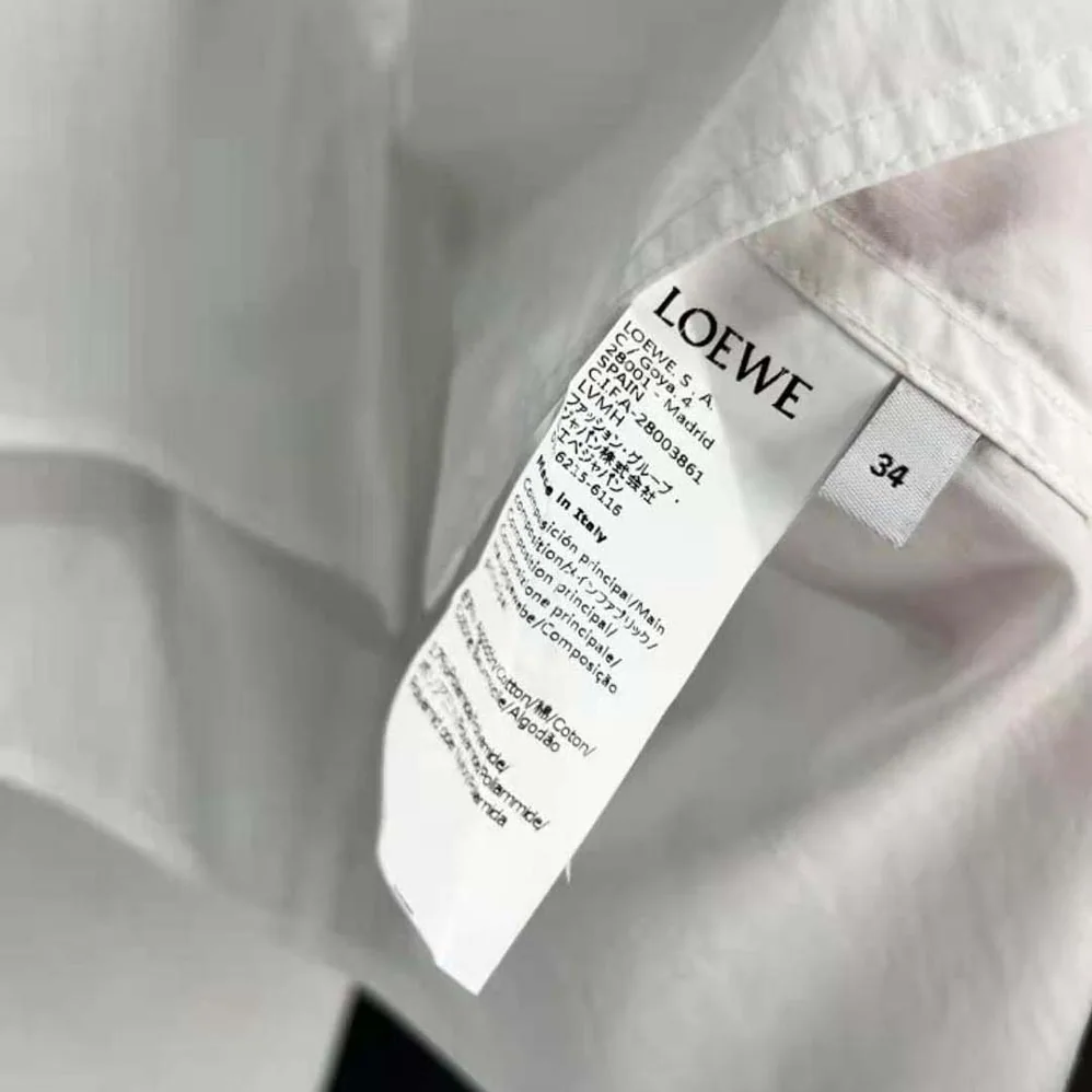 Loewe Cropped Workwear Shirt in Cotton for Women