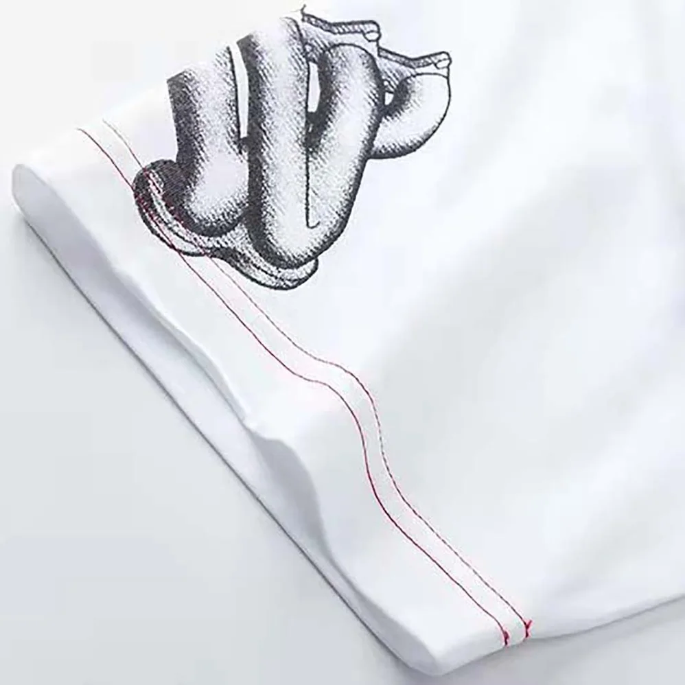 Givenchy Schematics T-shirt with Red GIVENCHY Signature on the Chest for Women in White Givenchy Schematics T-shirt with Red GIVENCHY Signature on the Chest for Women in White