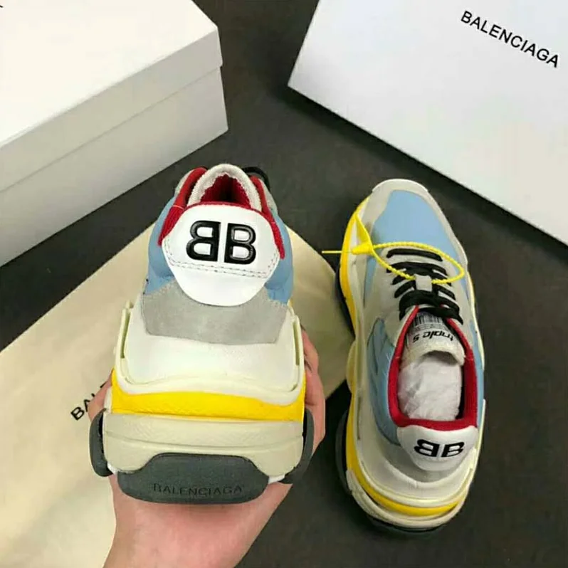 Balenciaga Shoes Triple S Trainers Oversized Sneakers 10mm Heel for Unisex