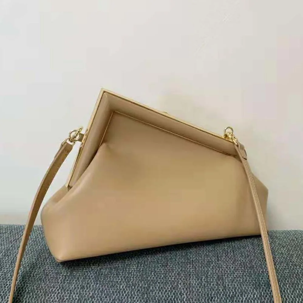 Fendi First Small Beige Leather Bag for Women