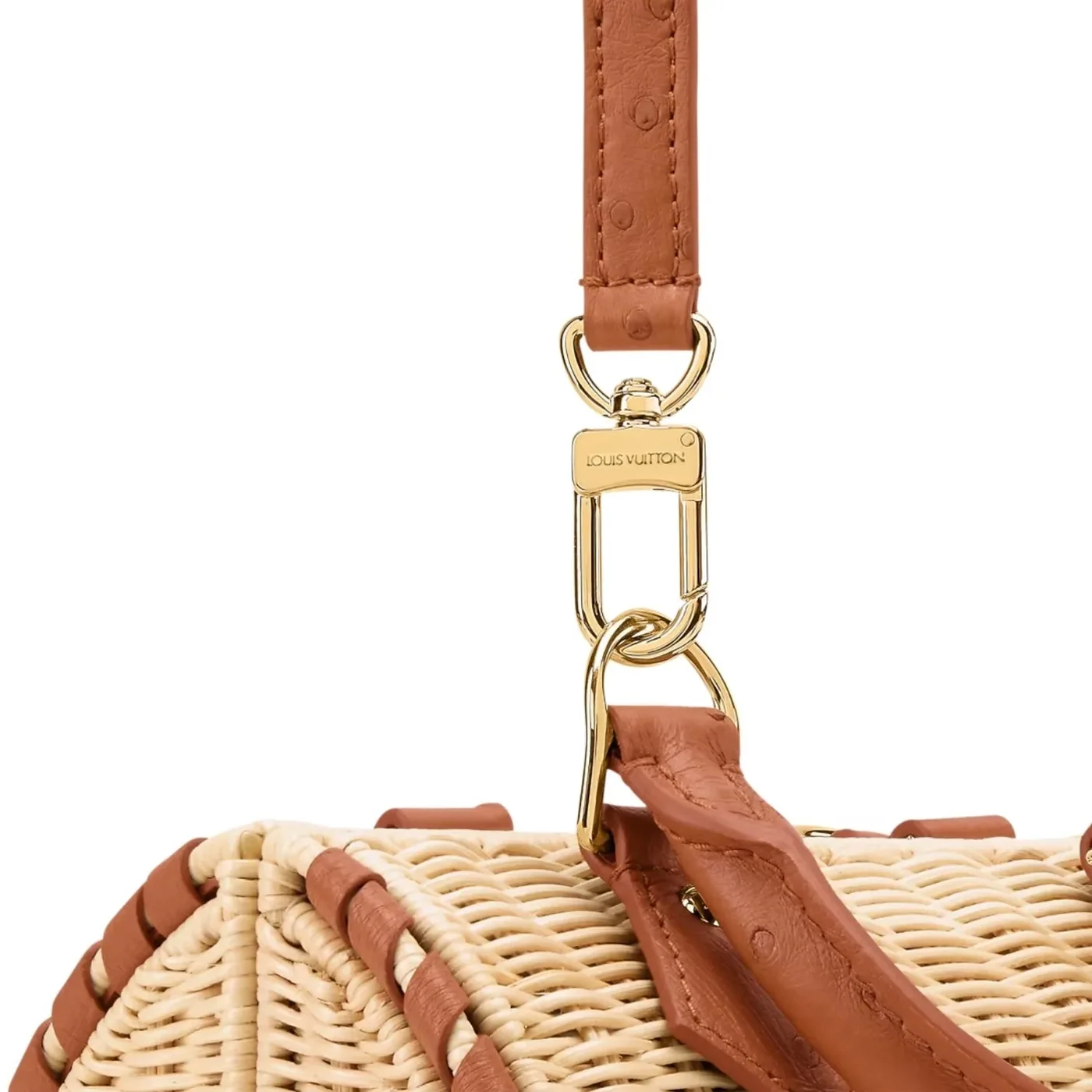 Louis Vuitton Speedy Bandouliere 20 Top Handle Bag in Tan Gold Hardware
