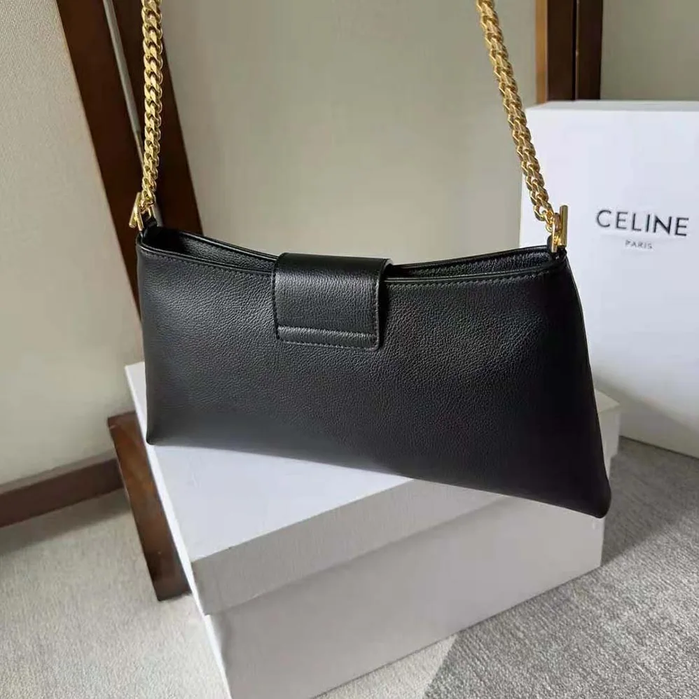 Celine Medium Wiltern Bag in Smooth Calfskin for Women in Black