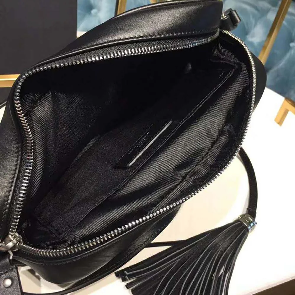 Saint Laurent YSL Lou Camera Bag Linen Canvas Leather for Women
