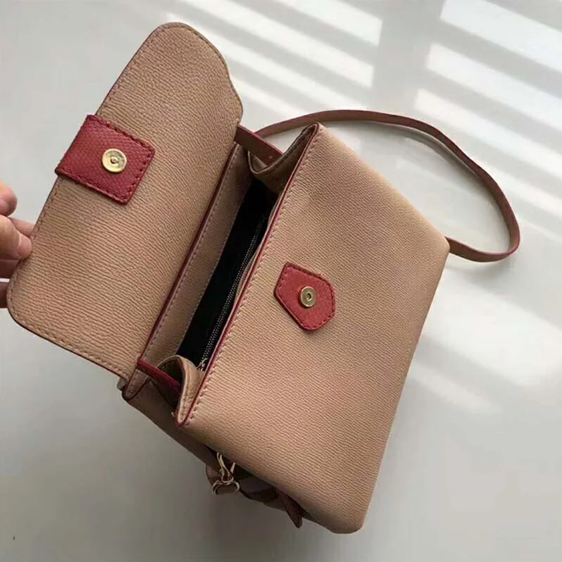 Burberry Small Two-Tone Leather House Check Tote for Women in Pink