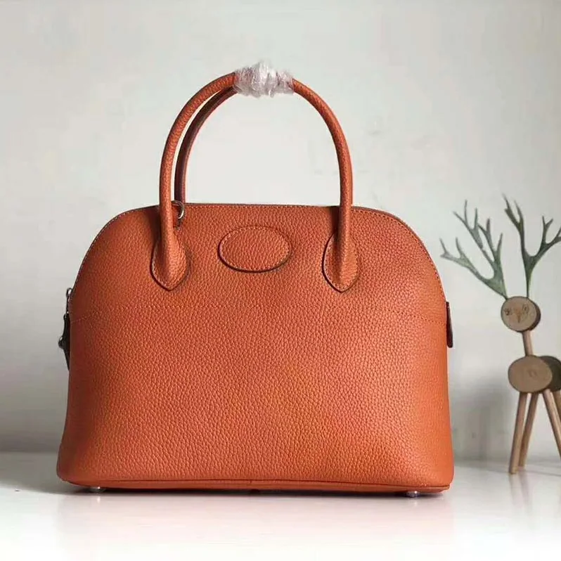 Hermes Bolide 31 bag in Taurillon Clemence Leather for Women in Orange Hermes Bolide 31 bag in Taurillon Clemence Leather for Women in Orange