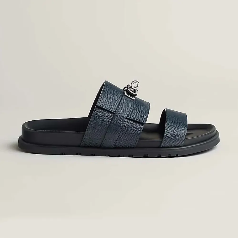 Hermes Jackson Sandal for Unisex in Navy