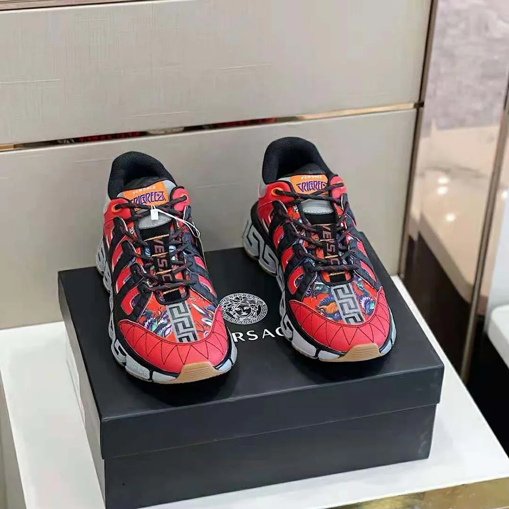 Versace Trigreca Coveted Sneaker Family for Women in Red Versace Trigreca Coveted Sneaker Family for Women in Red