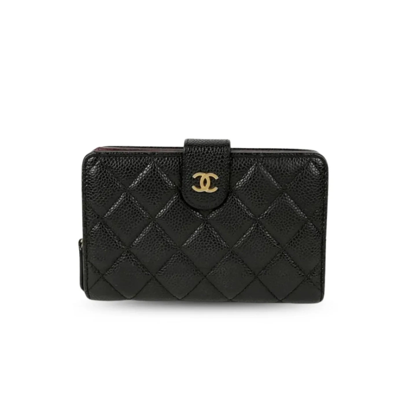 Chanel CO-CO Flap Wallet Black Gold Hardware /