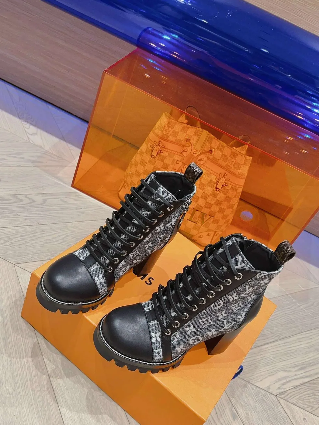 Louis Vuitton Moonlight Ankle Boots Black Louis Vuitton Moonlight Ankle Boots Black