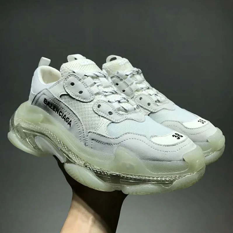 Balenciaga Shoes Triple S Clear Sole Trainers for Unisex in White