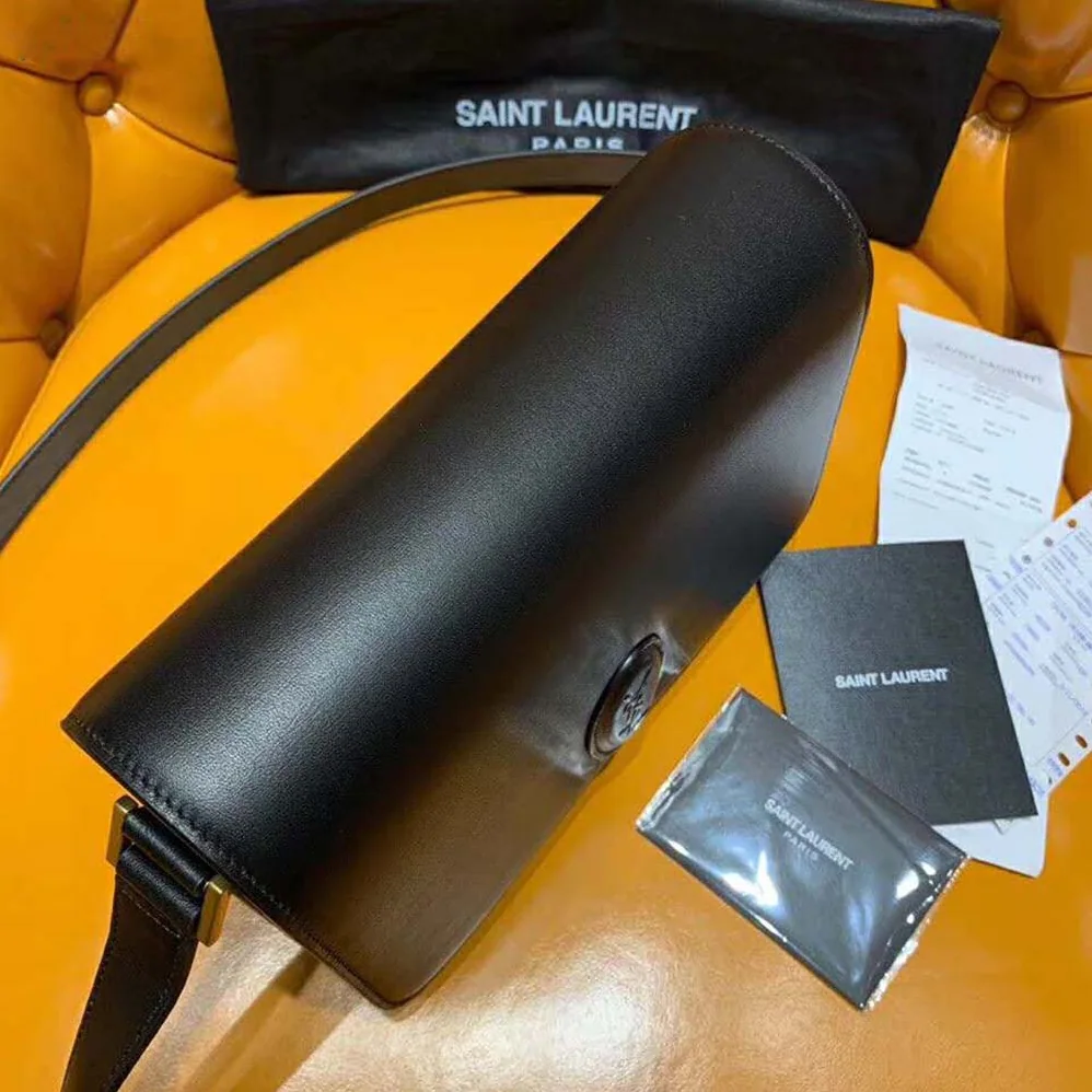 Saint Laurent YSL Le 61 Medium Saddle Bag Smooth for Women in Black Saint Laurent YSL Le 61 Medium Saddle Bag Smooth for Women in Black