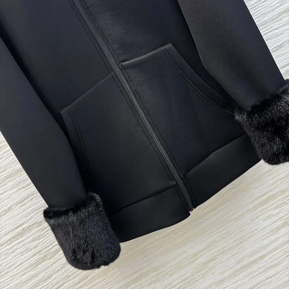 Prada Double Fleece High for Women in neck Blouson Prada Double Fleece High for Women in neck Blouson