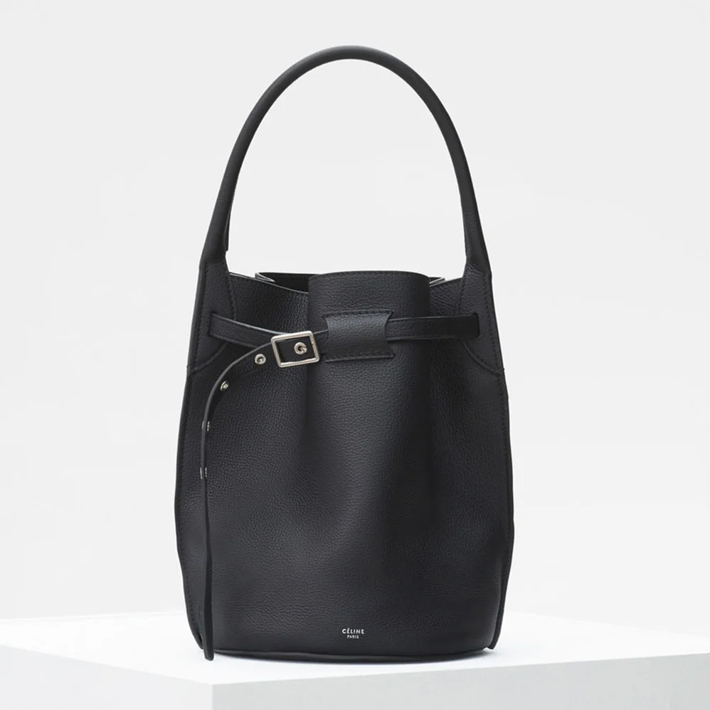 Celine Big Bag Bucket in Supple Grained Calfskin for Women in Black