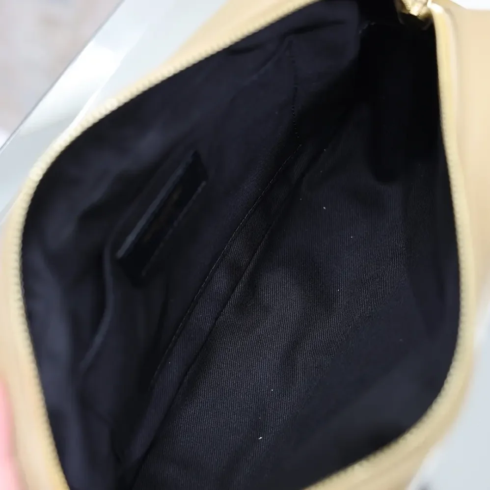 Saint Laurent YSL Loulou Camera Bag in Matelasse Lambskin for Women in Natural Tan