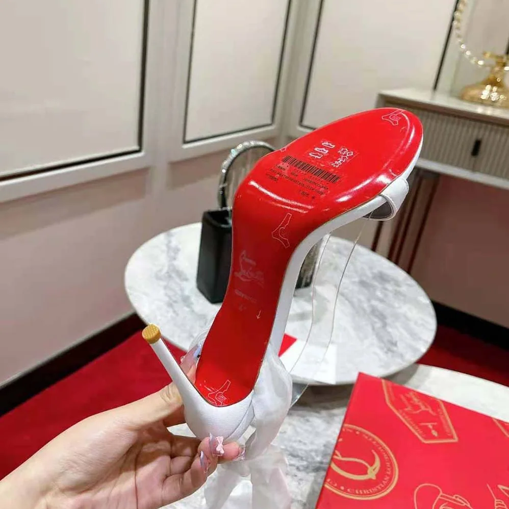 Christian Louboutin Sandale Du Désert 100 mm Heel Height for Women in White