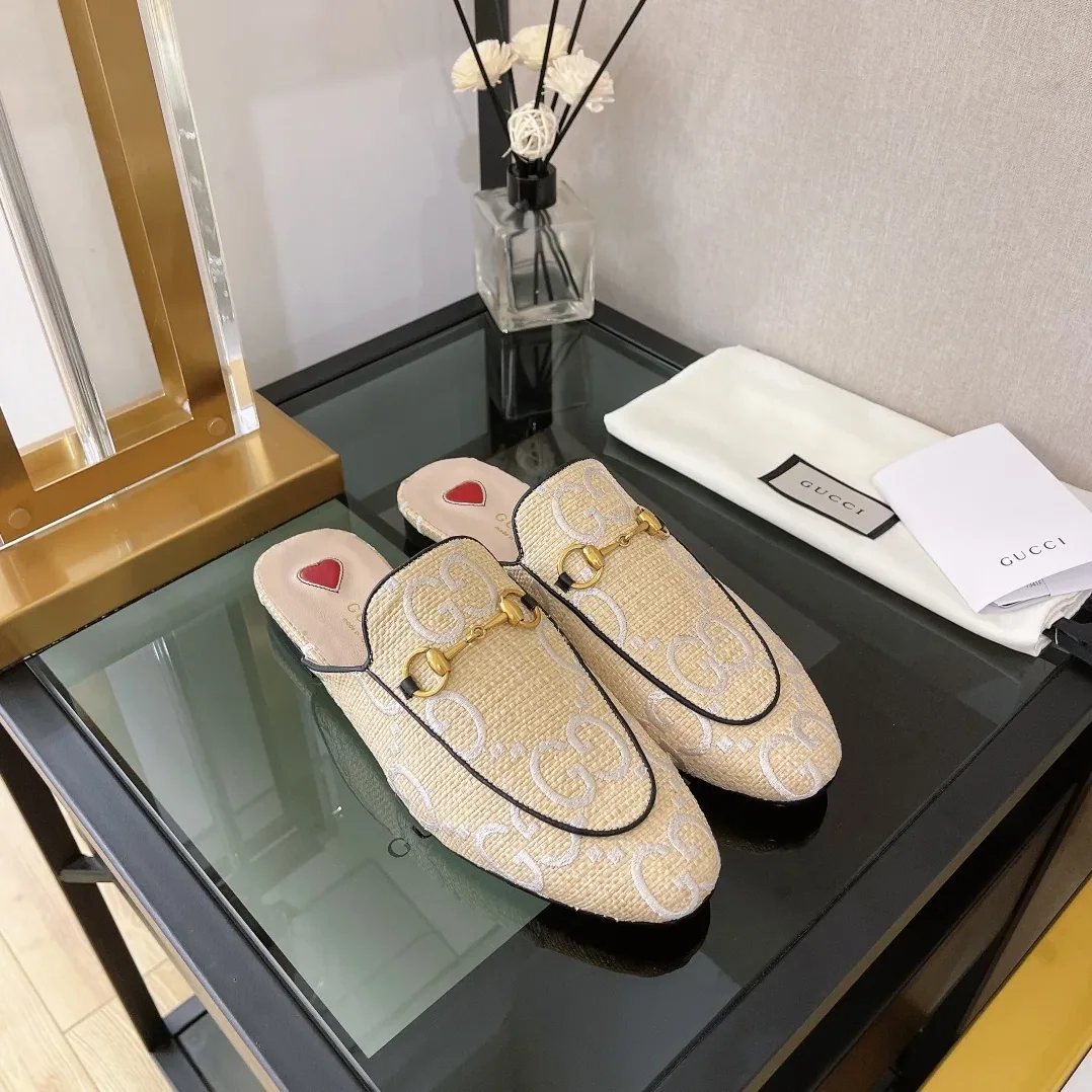 Gucci GG Princetown Slipper Beige for Women Gucci GG Princetown Slipper Beige for Women