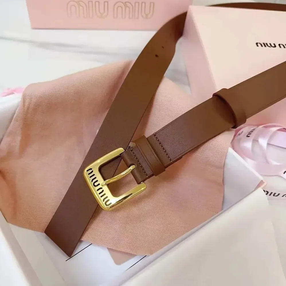 Miu Miu Nappa Leather Belt for Women