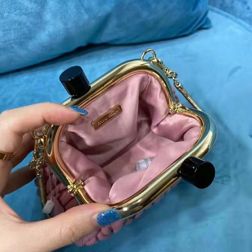 Miu Miu Miu Belle Nappa Leather Mini-Bag for Women in Pink Miu Miu Miu Belle Nappa Leather Mini-Bag for Women in Pink