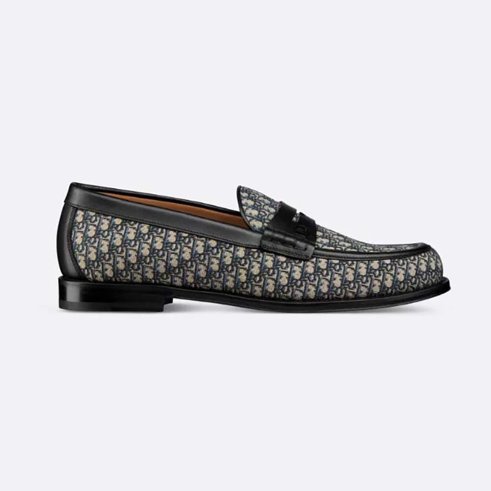 Dior Granville Loafer Beige and Black Dior Oblique Jacquard for Men
