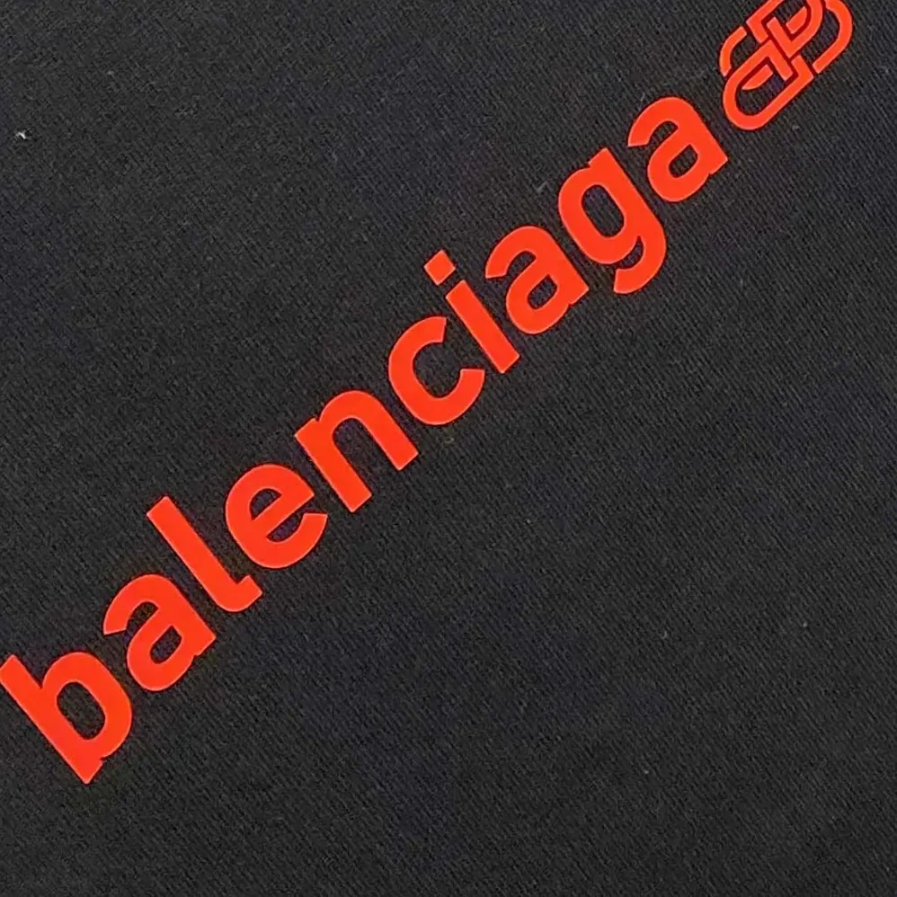 Balenciaga Back Medium Fit T-Shirt in Faded Black and Red Dry Jersey for Men Balenciaga Back Medium Fit T-Shirt in Faded Black and Red Dry Jersey for Men