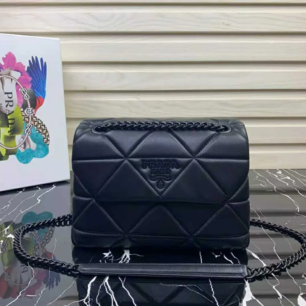 Prada Small Nappa Leather Prada Spectrum Bag for Women in Black