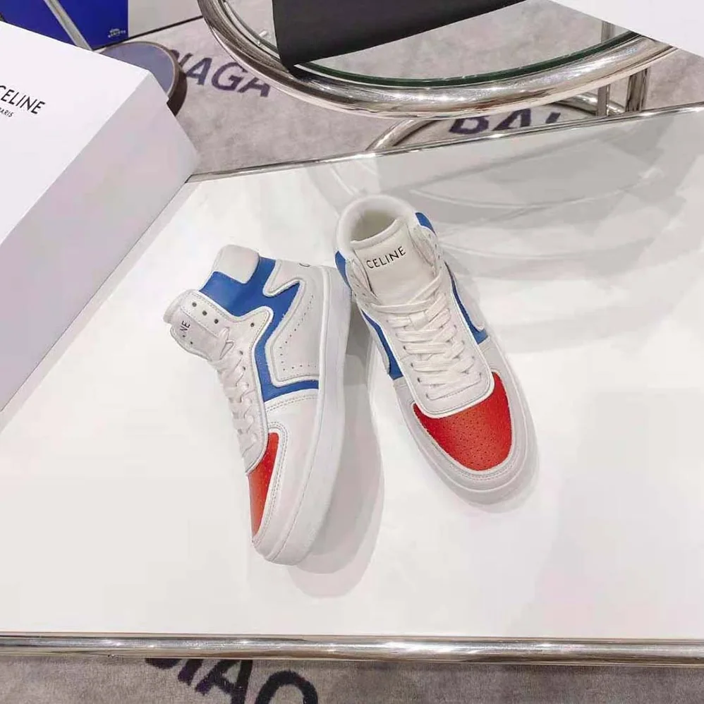 Celine Z Trainer CT-01 High Top Sneaker in Calfskin for Women in White Celine Z Trainer CT-01 High Top Sneaker in Calfskin for Women in White